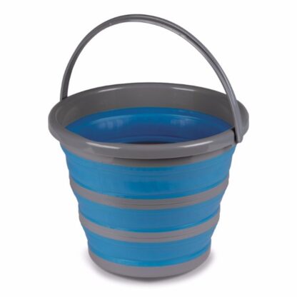 CW0106 10L Collapsible Bucket With Lid - Blue
