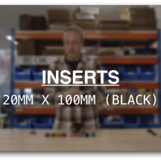 Fork Mount Inserts 20x100 MTB Non-Boost (BLACK)